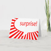 Überraschung! Party: sprechenblase Einladung (Vorderseite)