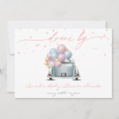 Überraschung Pink Baby Dusche Feier Parade Einladung (Vorderseite)