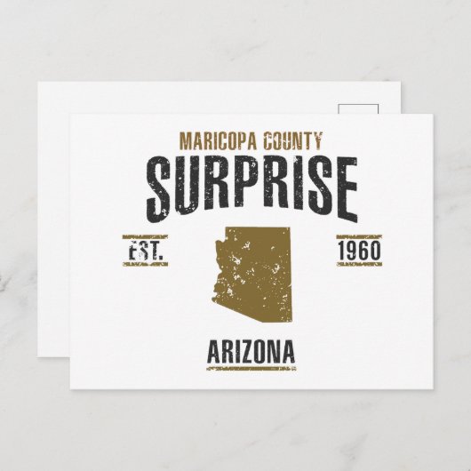 Überraschung Postkarte (Vorne/Hinten)