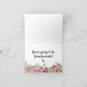Überraschung Schwangerschaft Ankündigung Floral Wa (Innenseite)