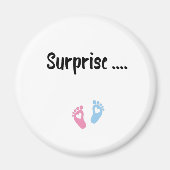 Überraschung, Schwangerschaftsankündigung, Geschen Magnet (Vorne)