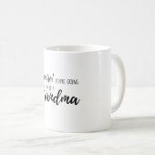 Überraschung Sie werden eine Oma Kaffeetasse (VorderseiteRechts)