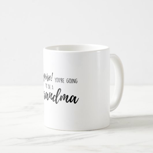 Überraschung Sie werden eine Oma Kaffeetasse (VorderseiteRechts)