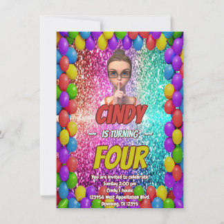 Überraschung Stille geheime Geburtstagsfeier laden Einladung