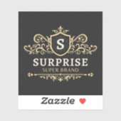 Überraschung Super-Brand Luxus Hochzeitsfeier mode Aufkleber (Blatt)