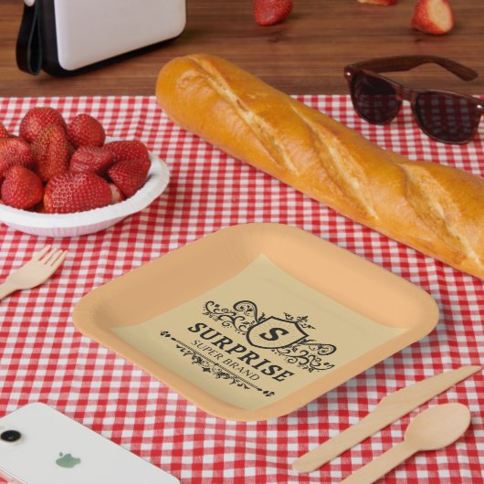 Überraschung Super-Brand Luxus Hochzeitsfeier mode Pappteller (Picknick)