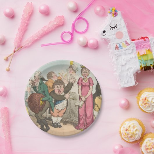 Überraschung - Teller aus dem Rundpapier (Party)