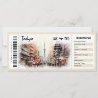 Überraschung Tokyo Boarding Pass Geschenkzertifika