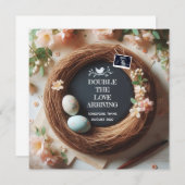 Überraschung Twins-Offenbarung, Zwillingsschwanger Ankündigung (Vorne/Hinten)