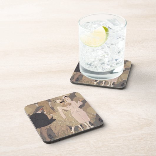 Überraschung (w/c auf Papier) Untersetzer (Rechte Seite)