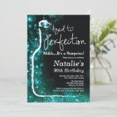 Überraschung Wein zum 90. Geburtstag Einladung (Stehend Vorderseite)