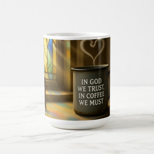 Überraschung White Morphing Tasse 11/15oz Heat-Cha (Zentrum)