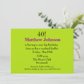 Überraschung zum 40. Geburtstag Einladung (Stehend Vorderseite)