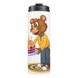 Überraschung zum Geburtstag Bär Thermosbecher