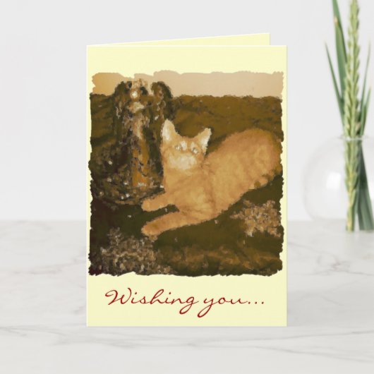 Überraschungen Feiertagskarte (Vorderseite)