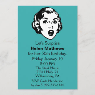 Überraschungs-Geburtstags-Party Einladung