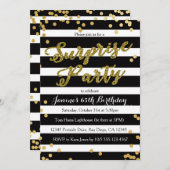 Überraschungs-Geburtstags-Party Einladung (Vorne/Hinten)