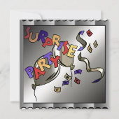 Überraschungs-Geburtstags-Party Einladungen (Vorderseite)