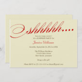 Überraschungs-Party Einladung (Vorne/Hinten)