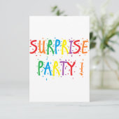 "Überraschungs-Party-" Einladungen (Stehend Vorderseite)
