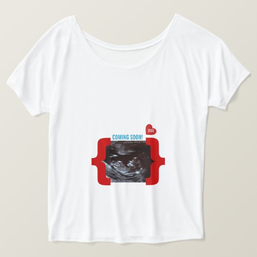 Überraschungs-Ultraschallsonogram-Mitteilung T-Shirt (Design vorne)