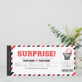 Überraschungsbasketballspiel Personalisiertes Gesc (Stehend Vorderseite)