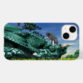 Überraschungsbesucher - Niedliche Katze auf Drache Case-Mate iPhone Hülle (Rückseite (Horizontal))