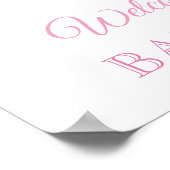 Überraschungsbox Pink Girl Baby Dusche Willkommens Poster (Ecke)