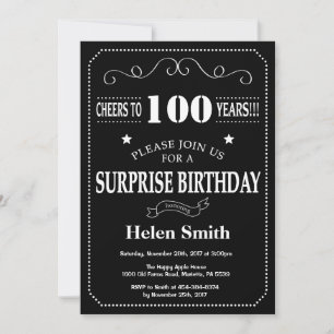 Überraschungseinladung zum 100. Geburtstag auf Sch Einladung