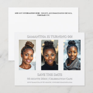 Überraschungsgeburtstag jedes Alter 3 Foto Partyvo Postkarte