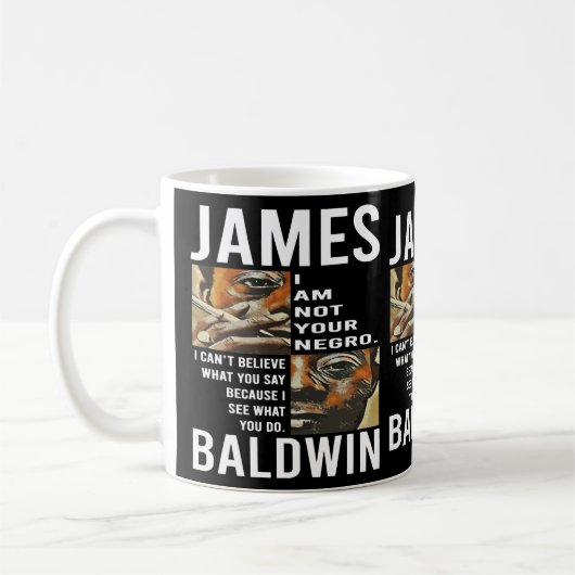 Überraschungsgeschenk James Baldwin Protest Hallow Kaffeetasse (Links)