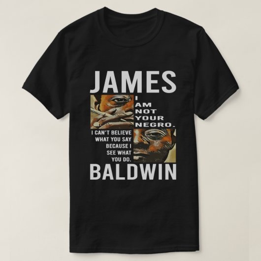 Überraschungsgeschenk James Baldwin Protest Hallow T-Shirt (Design vorne)