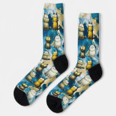 Überraschungskatzen Socken (Linkes Detail)