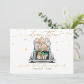 Überraschungslaufwerk Thru Kinderduschparade 2 Einladung (Stehend Vorderseite)