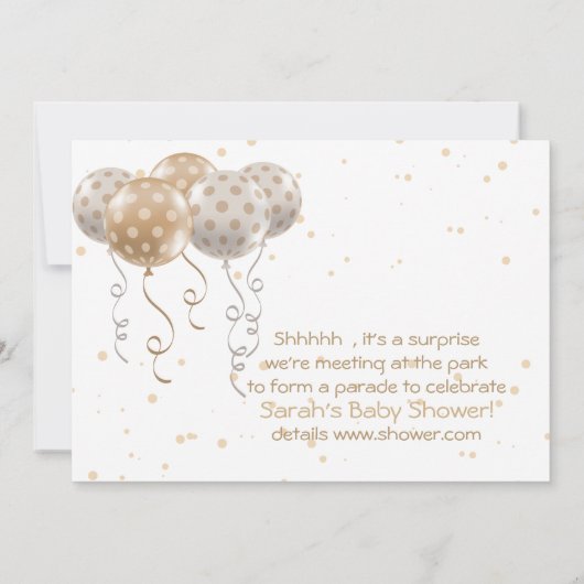 Überraschungslaufwerk Thru Kinderduschparade 2 Einladung (Rückseite)