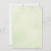 Überraschungspaare Polterabend Aquarellblume Einladung (Rückseite)