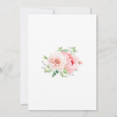 Überraschungsparty 21. Geburtstag Feminine Rosa Bl Einladung (Rückseite)