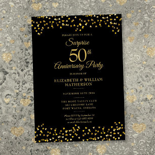 Überraschungsparty 50. Hochzeitstag Einladung