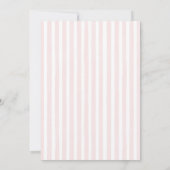 Überraschungsparty 80. Geburtstag Elegante rosa Bl Einladung (Rückseite)