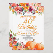 Überraschungspumpen fallen Geburtstag Einladung (Vorne/Hinten)