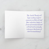 Überraschungsreise Grußkarte Karte (Innenseite)