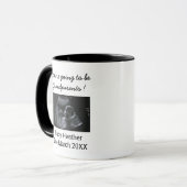 Überraschungsschwangerschaft Reveal Sonogramm Groß Tasse (Vorderseite Links)