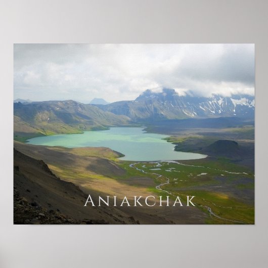 Überraschungssee, Aniakchak NMP, Alaska Poster (Vorne)
