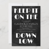 Überraschungsspass am unteren Geburtstag Einladung (Vorderseite)