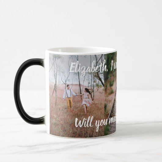 Überraschungsvorschlag Versteckte Foto Morphing Verwandlungstasse (Links)