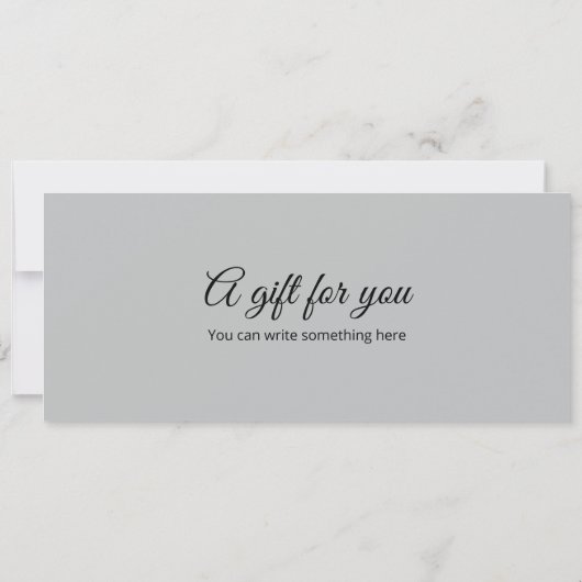 Überraschungswoche Geschenkgutschein Einladung (Rückseite)