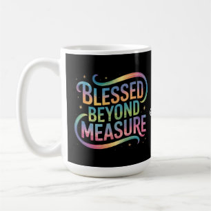Überreich gesegnetes Bibel-Inspirationszitat Kaffeetasse