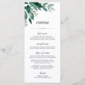 Überreichbare Menükarte (Vorderseite)