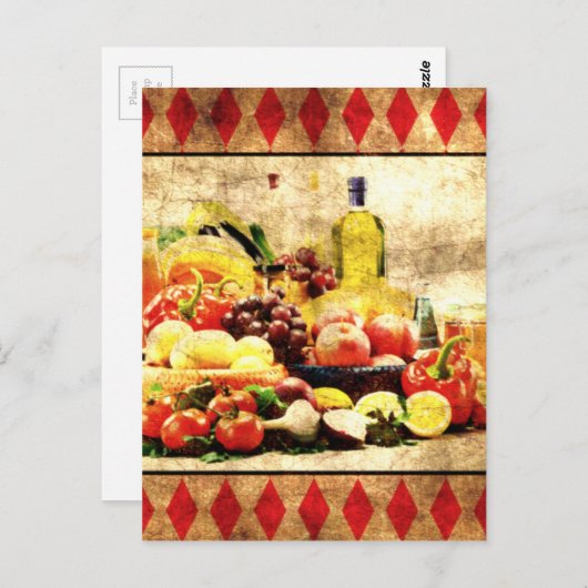 Überreichbare Tabelle Postkarte (Vorne/Hinten)