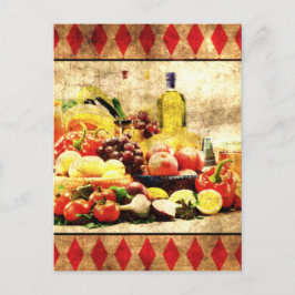 Überreichbare Tabelle Postkarte